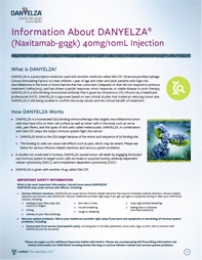 DANYELZA Fact Sheet Download